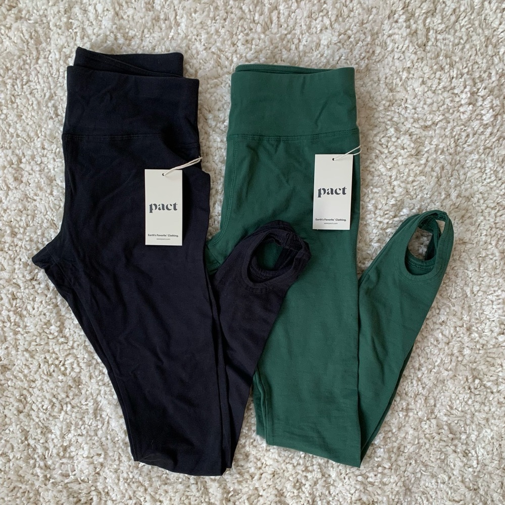 NWT! 2 pairs pact leggings women size M
